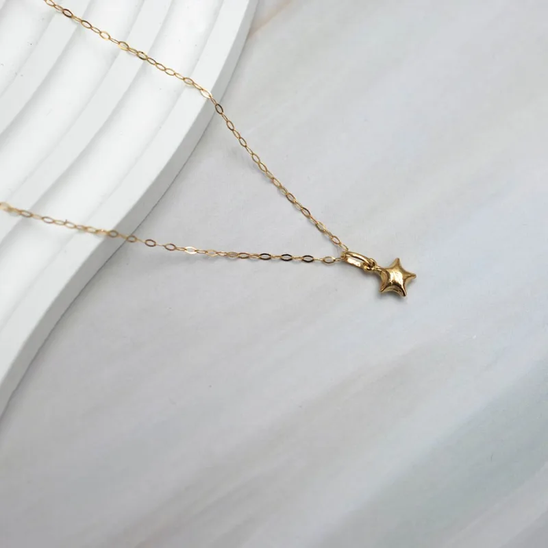 Conjunto Estrella Oro Amarillo 18k