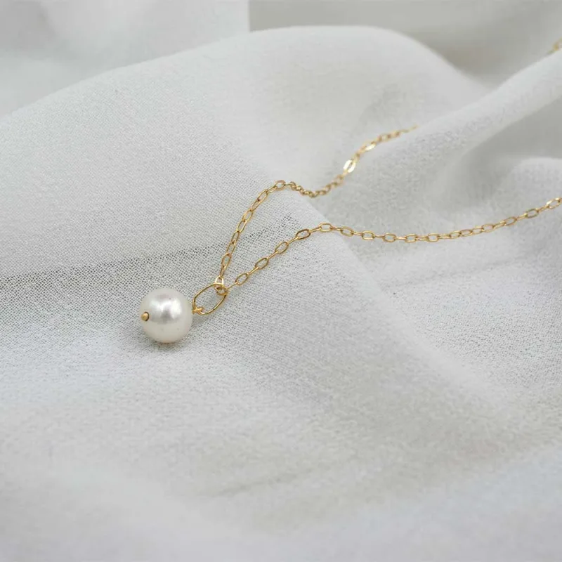 Conjunto Perla Oro Amarillo 18k