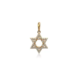 Colgante Estrella de David Oro 18k