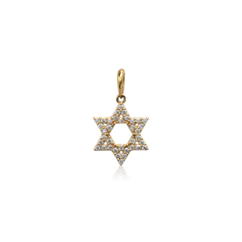 Colgante Estrella de David Oro 18k