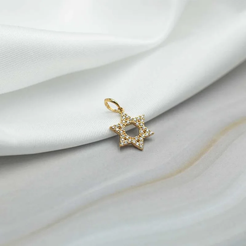 Colgante Estrella de David Oro 18k