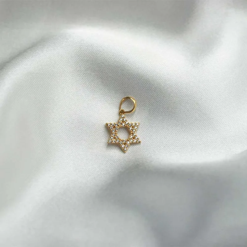 Colgante Estrella de David Oro 18k