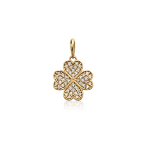 Colgante Trebol Oro 18k