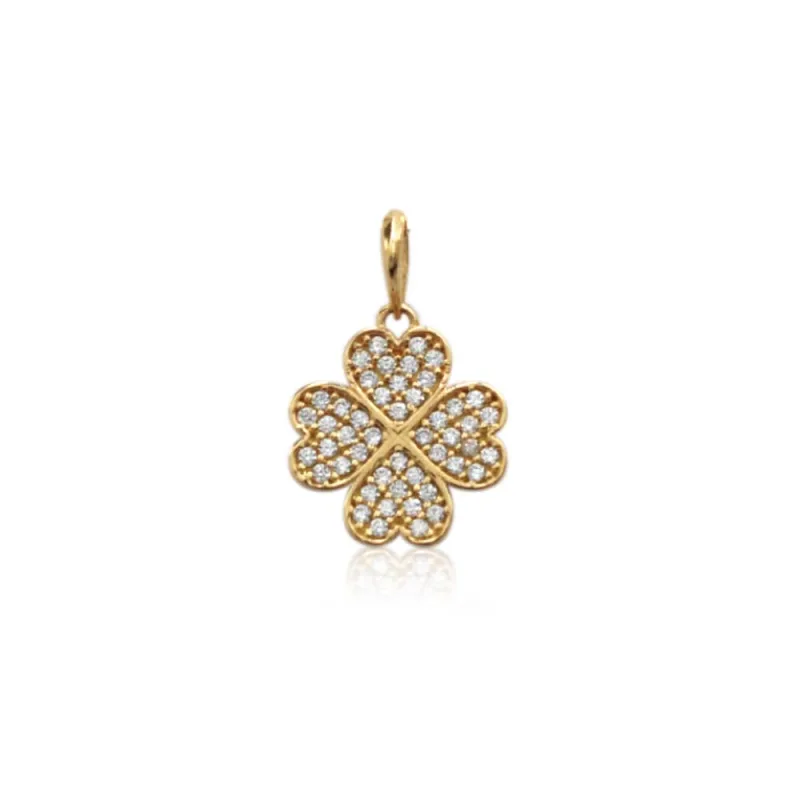 Colgante Trebol Oro 18k