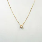 Collar Punto de Luz Oro Amarillo 18k