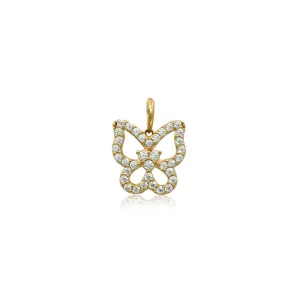 Colgante Mariposa Oro Amarillo 18k