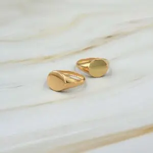 Anillo Sello Oro Amarillo 18k