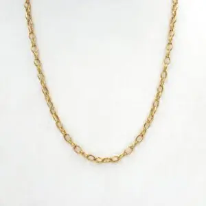 Cadena Rolo Ovalada Oro 18k