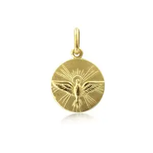 Medalla Espiritu Santo 14mm Oro 18k