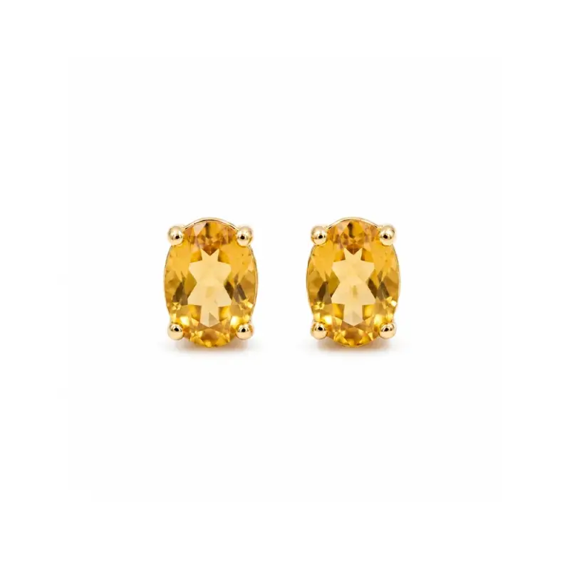 AR_CITRINO8of Aro de oro amarillo 18k con citrino natural. Una joya atemporal.