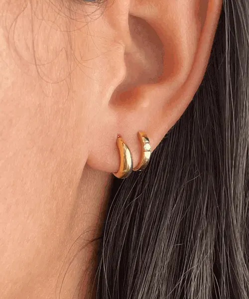 Aros delicados y femeninos para el a dia a dia - Oro 18k
