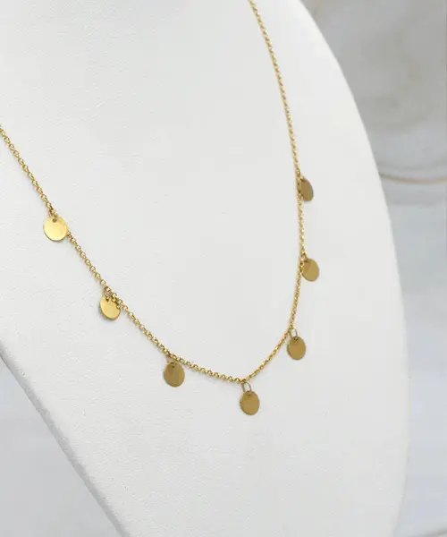 Collar Medallas Oro 18k - joya con mucho estilo