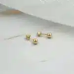 Abridores Bolita de Oro Amarillo 18K, una joya atemporal y perfecta para regalo