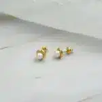 Aro Abridor de oro amarillo 18k con perla natural. Perfecto como regalo!