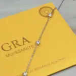 Pulsera Luz Moissanite 0.30 CT con certificado original GRA de autenticidad de las moissanitas
